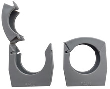 PP rørholder grå 32 mm 2-pk.